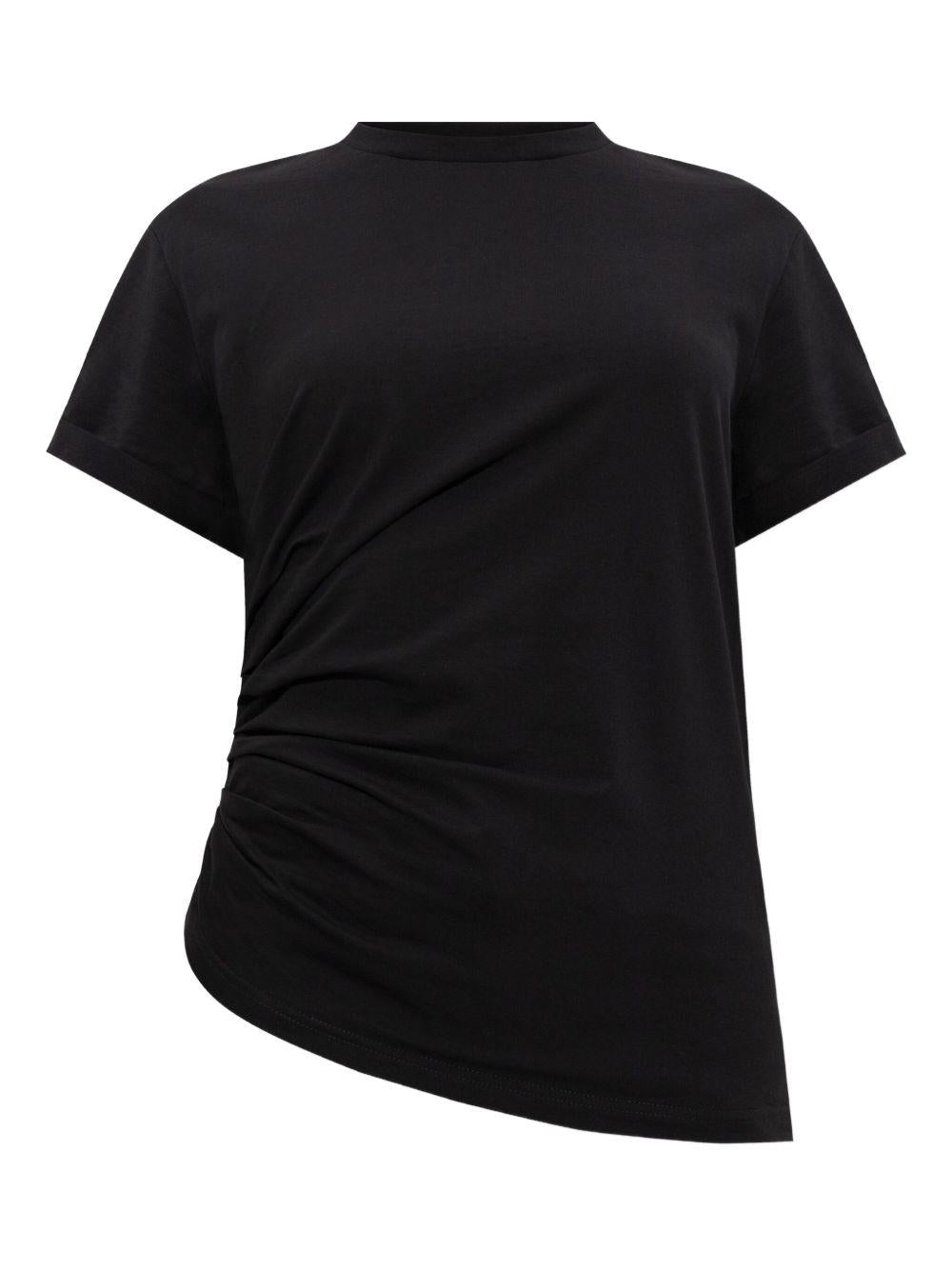 VICTORIA BECKHAM T-shirt asimmetrica con ruches 