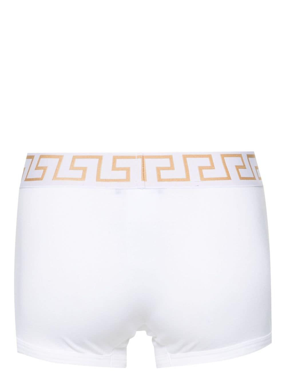 VERSACE Boxer in cotone stretch con motivo greca 