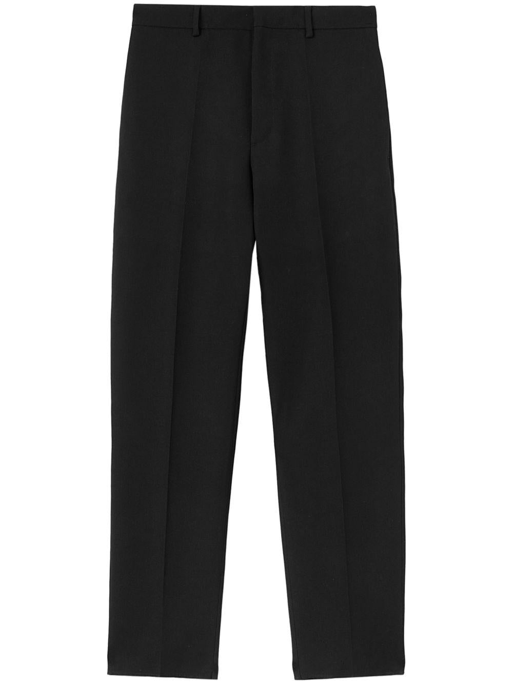 JIL SANDER Pantalone affusolato in lana nero 