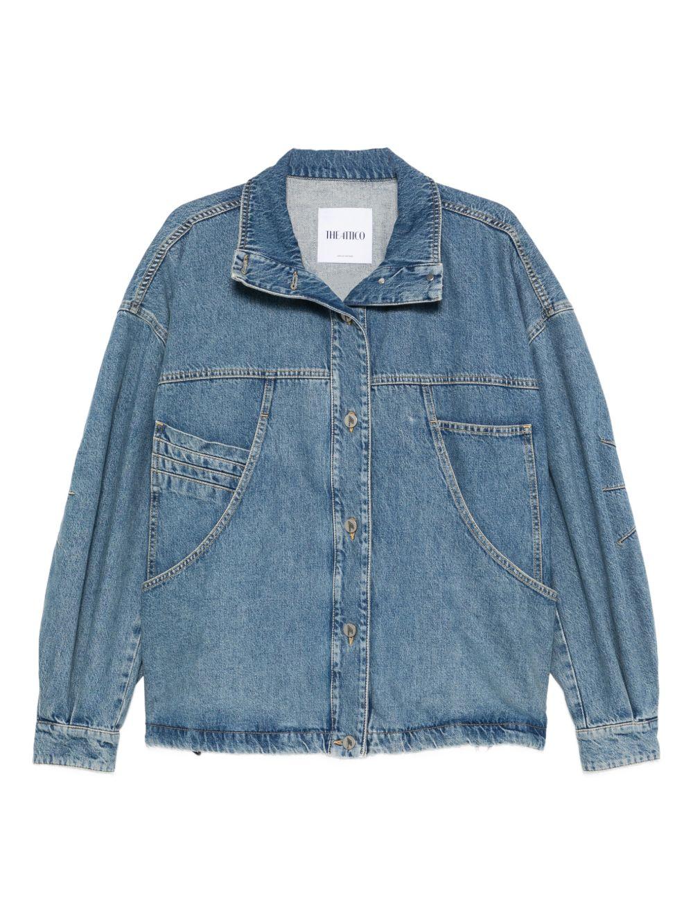 THE ATTICO Bomber in denim over 