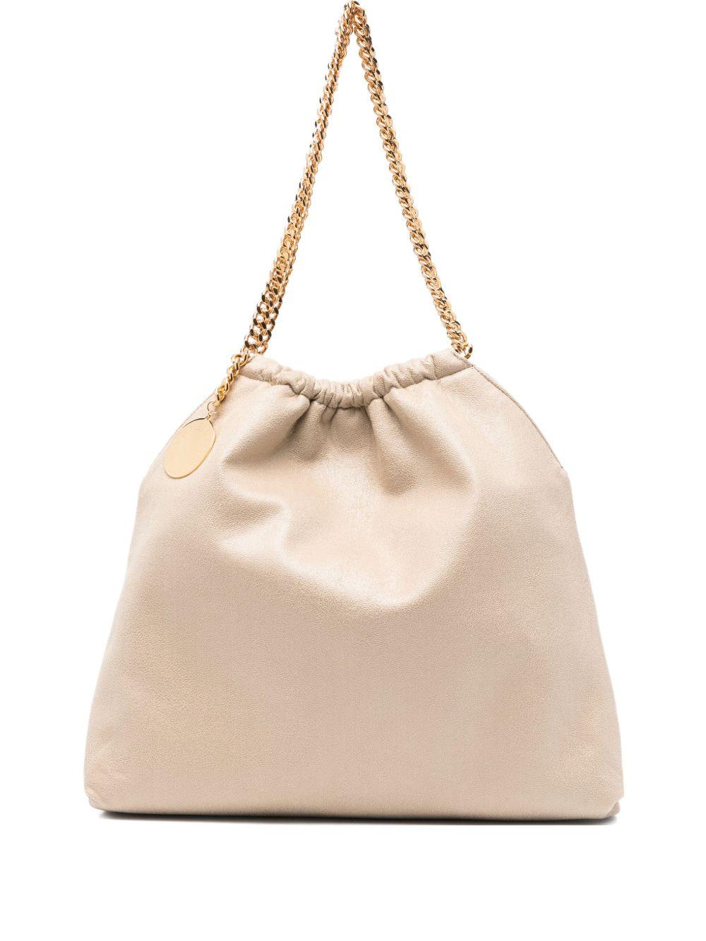 STELLA MCCARTNEY Borsa a spalla Falabella Drawstring beige 