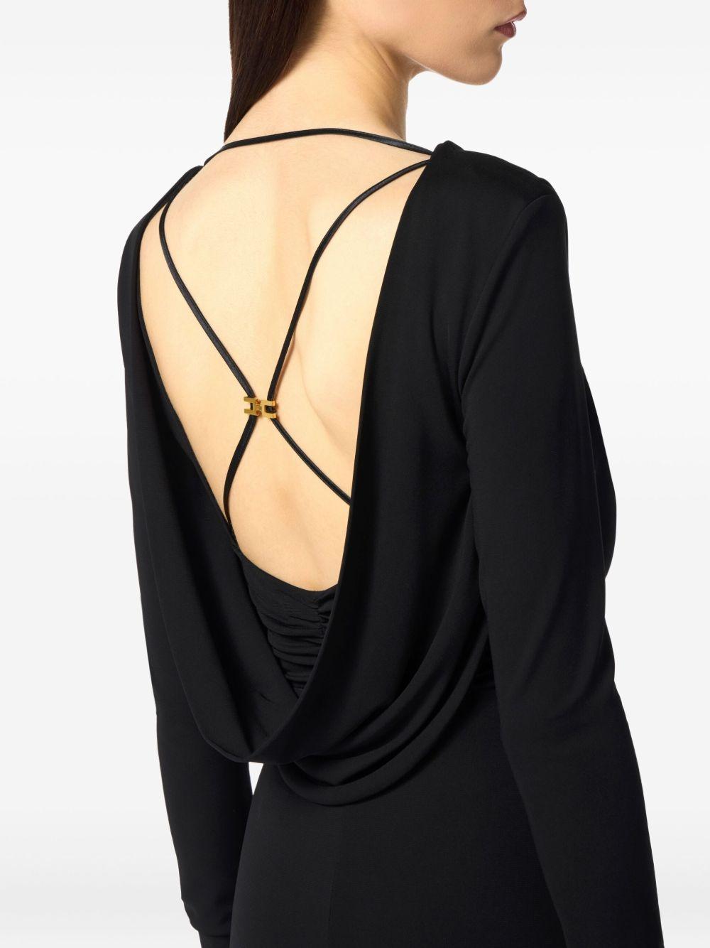 ELISABETTA FRANCHI Abito lungo drappeggiato 