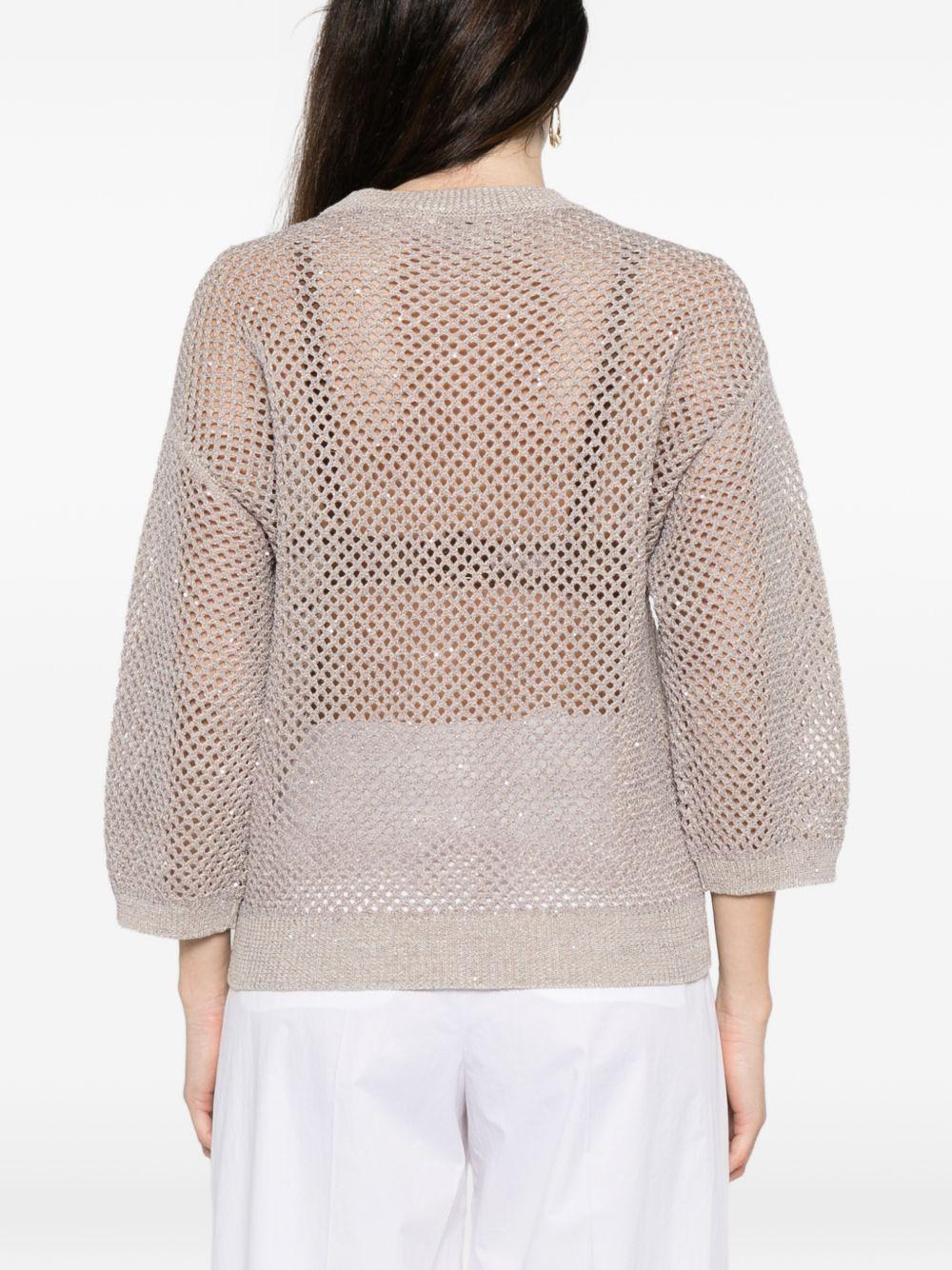 PESERICO Maglia traforata girocollo 