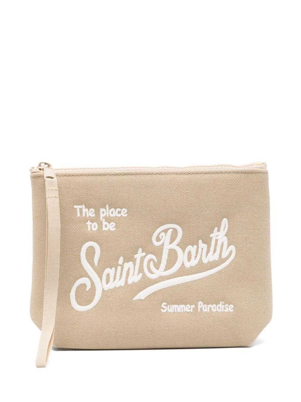 MC2 SAINT BARTH Pochette Aline Canvas beige 