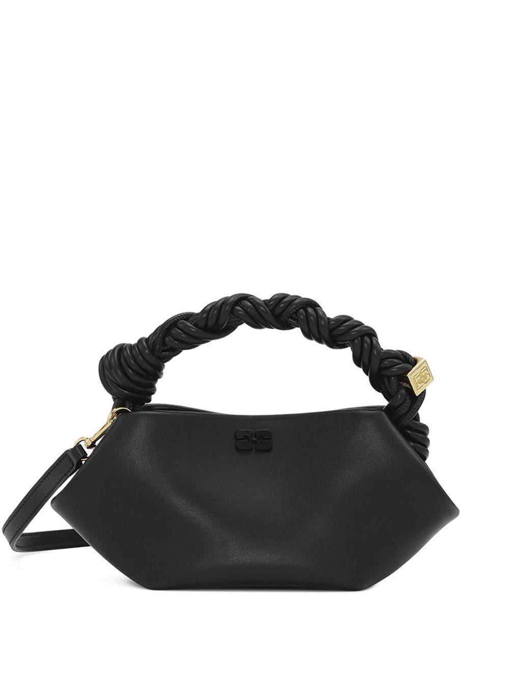 GANNI Mini borsa Bou in pelle nera di Ganni<BR/> 