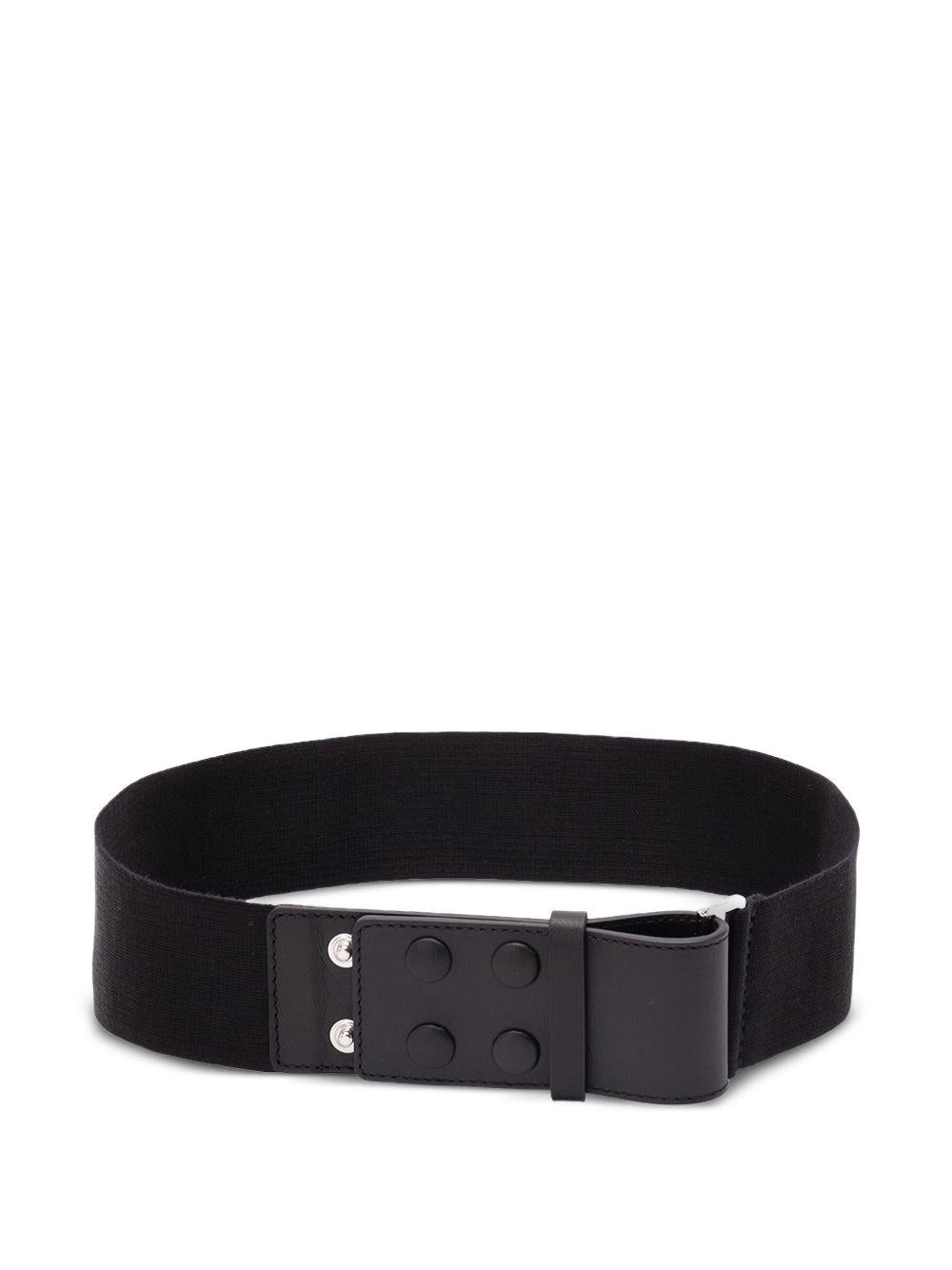 MAX MARA Cintura elastica nera con bottoni 
