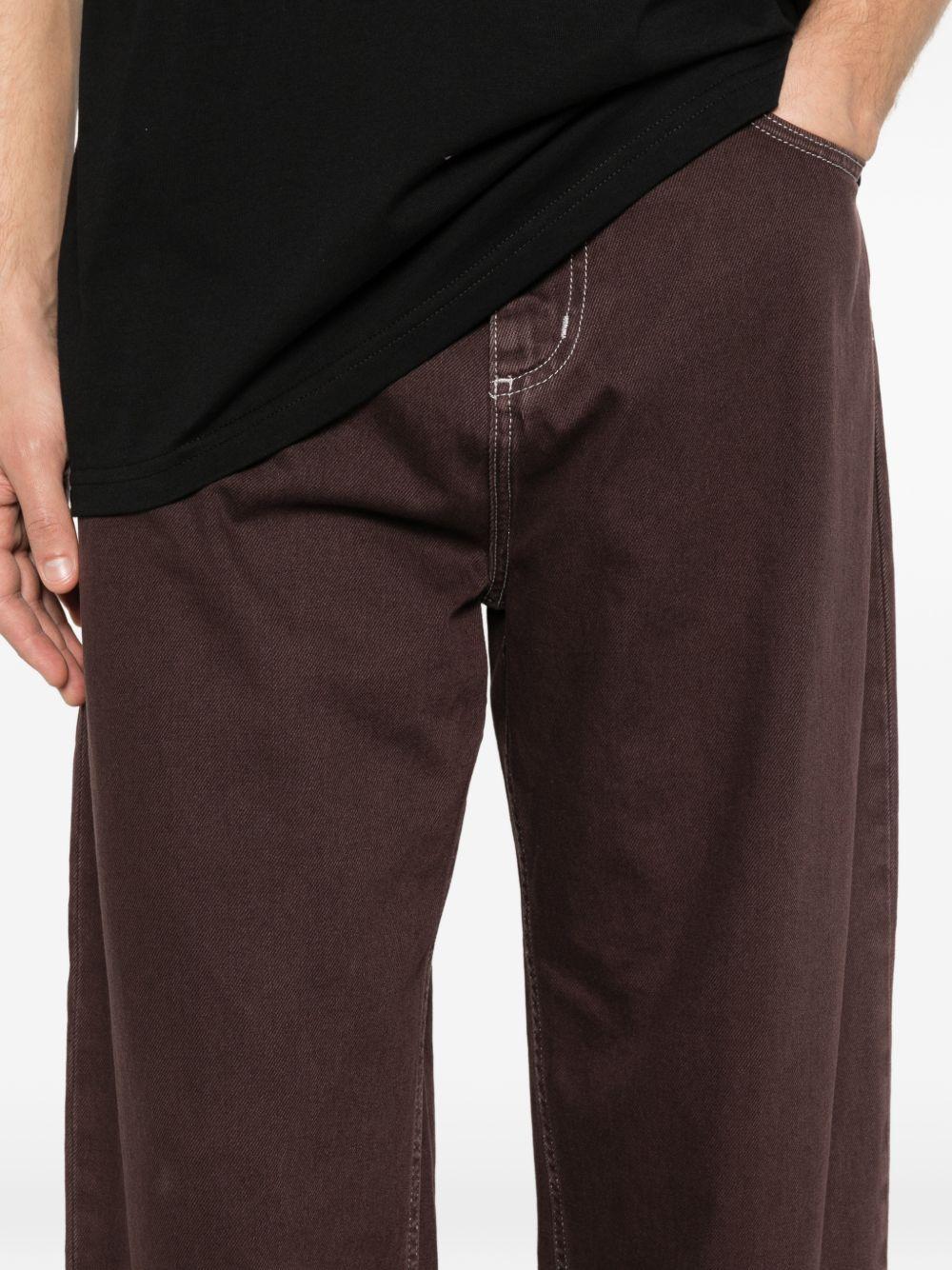 CARHARTT WIP Jeans Brandon in cotone marrone 