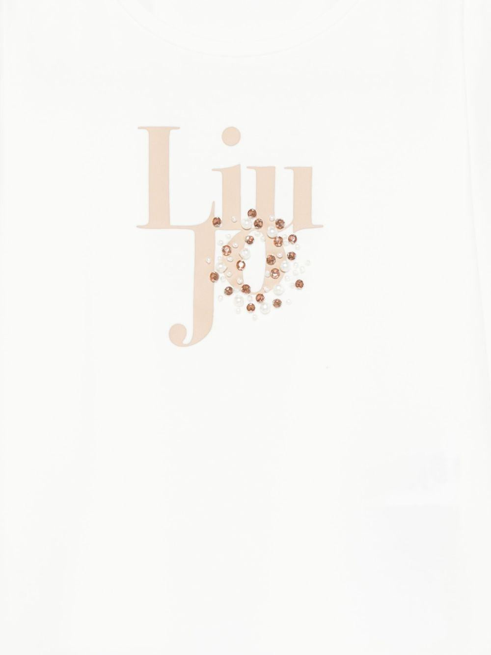 LIUJO T-shirt a maniche lunghe con logo 