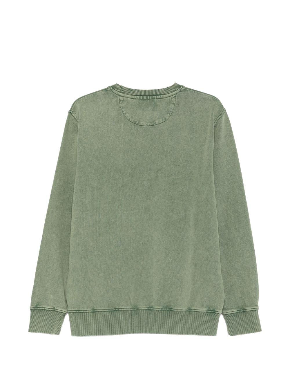 MC2 SAINT BARTH Felpa Ponza Vintage in cotone verde 