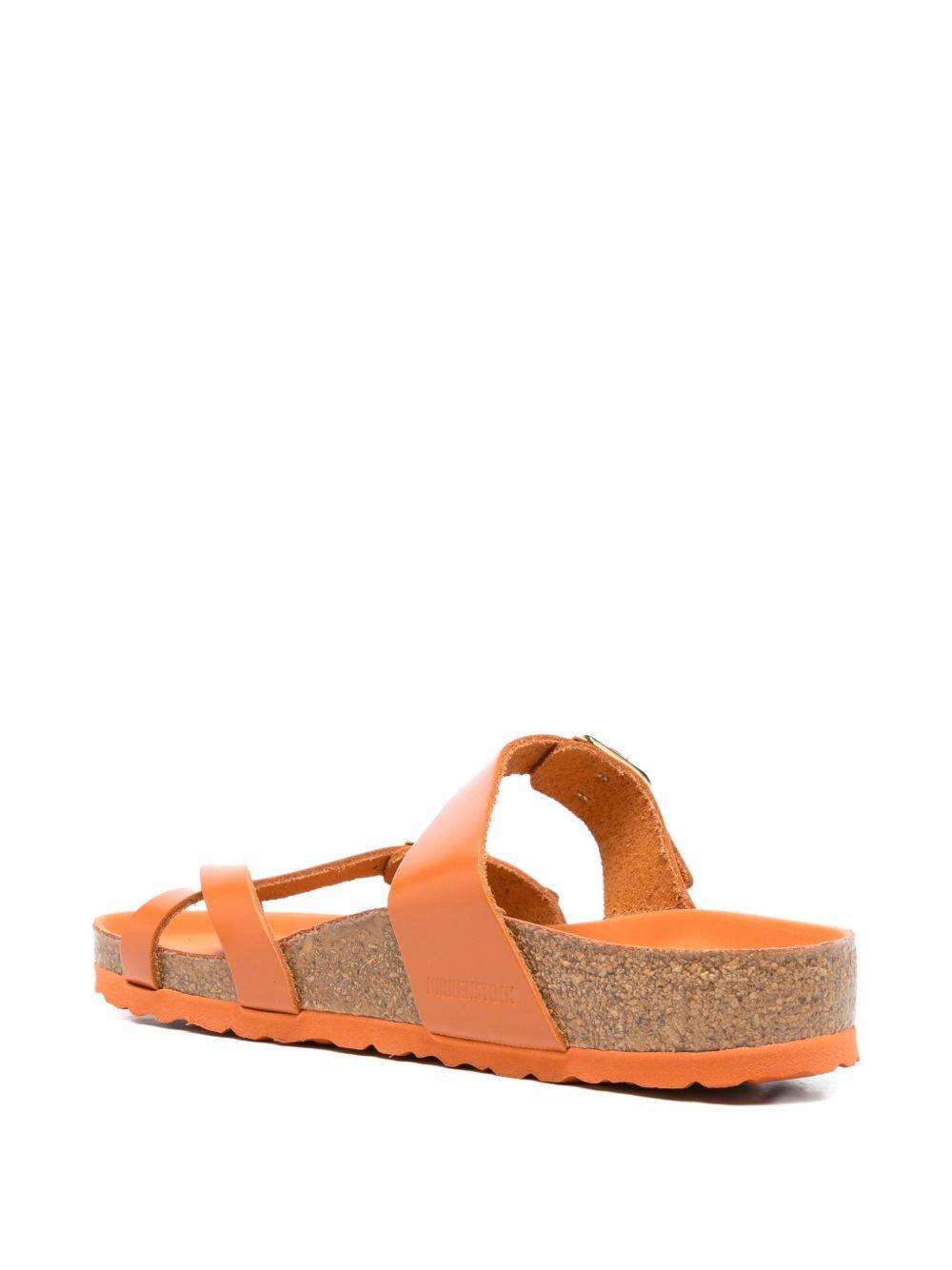 BIRKENSTOCK Sandali Mayari arancioni con cinturino e fibbia 
