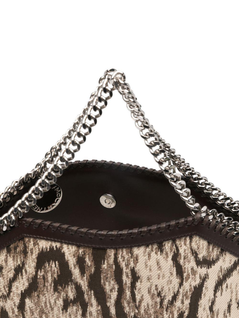 STELLA MCCARTNEY Borsa a spalla Falabella animalier con catena 