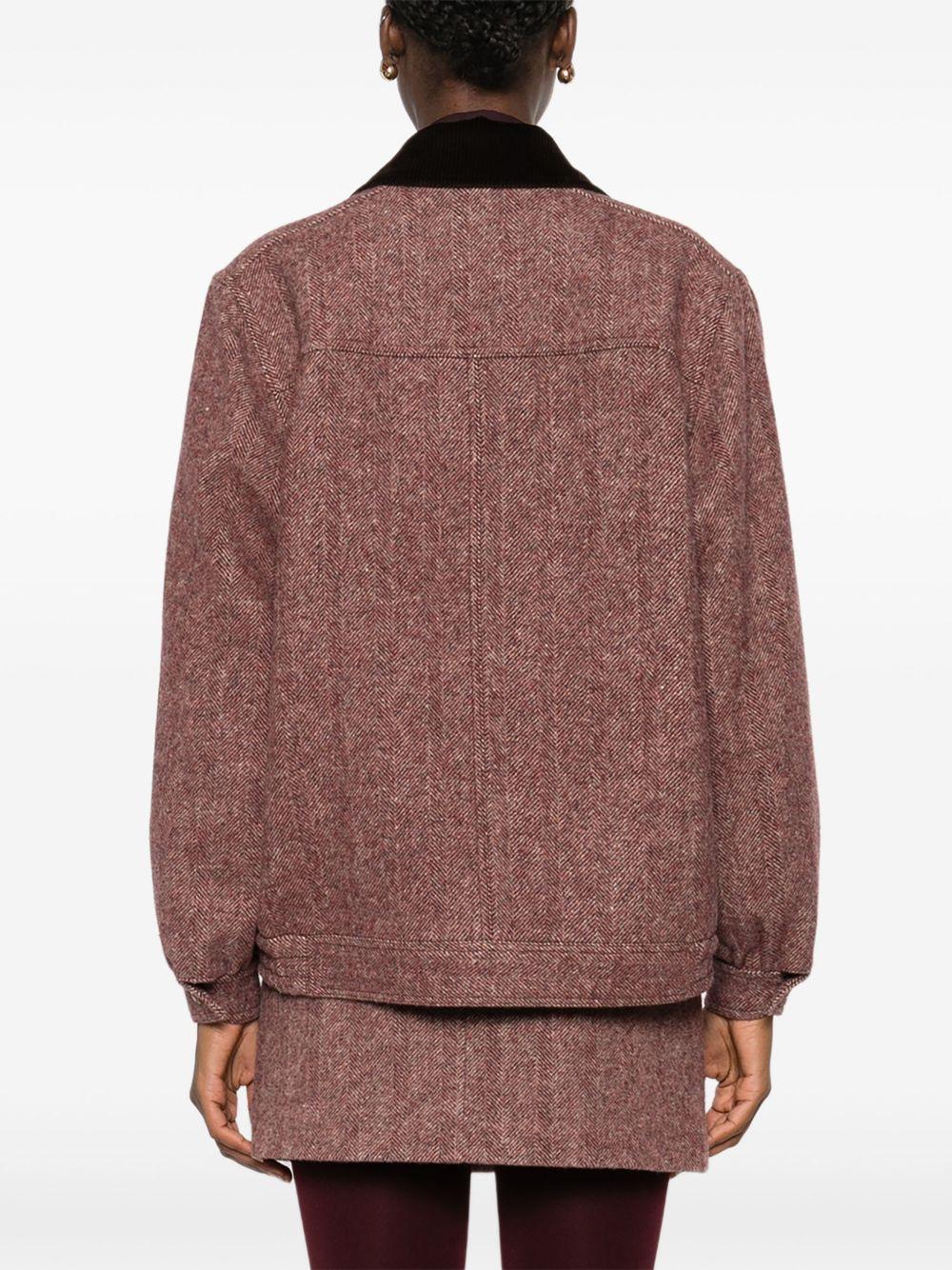 BLAZE Bomber 'Cleo' con colletto a coste 