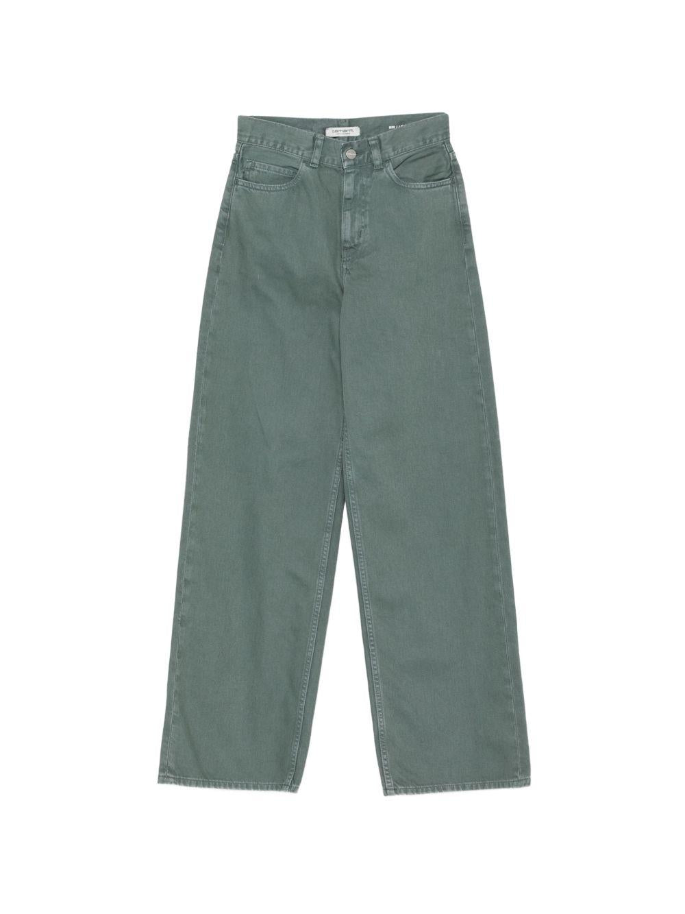 CARHARTT WIP Pantaloni verde scuro con tasche laterali 