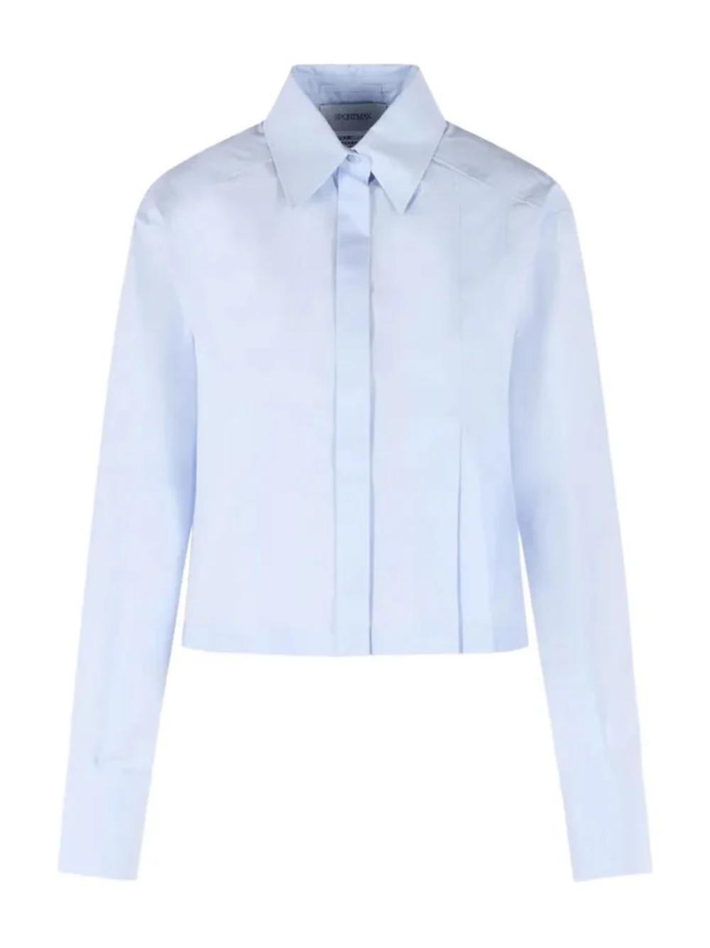SPORTMAX Camicia Certo celeste a maniche lunghe in cotone 