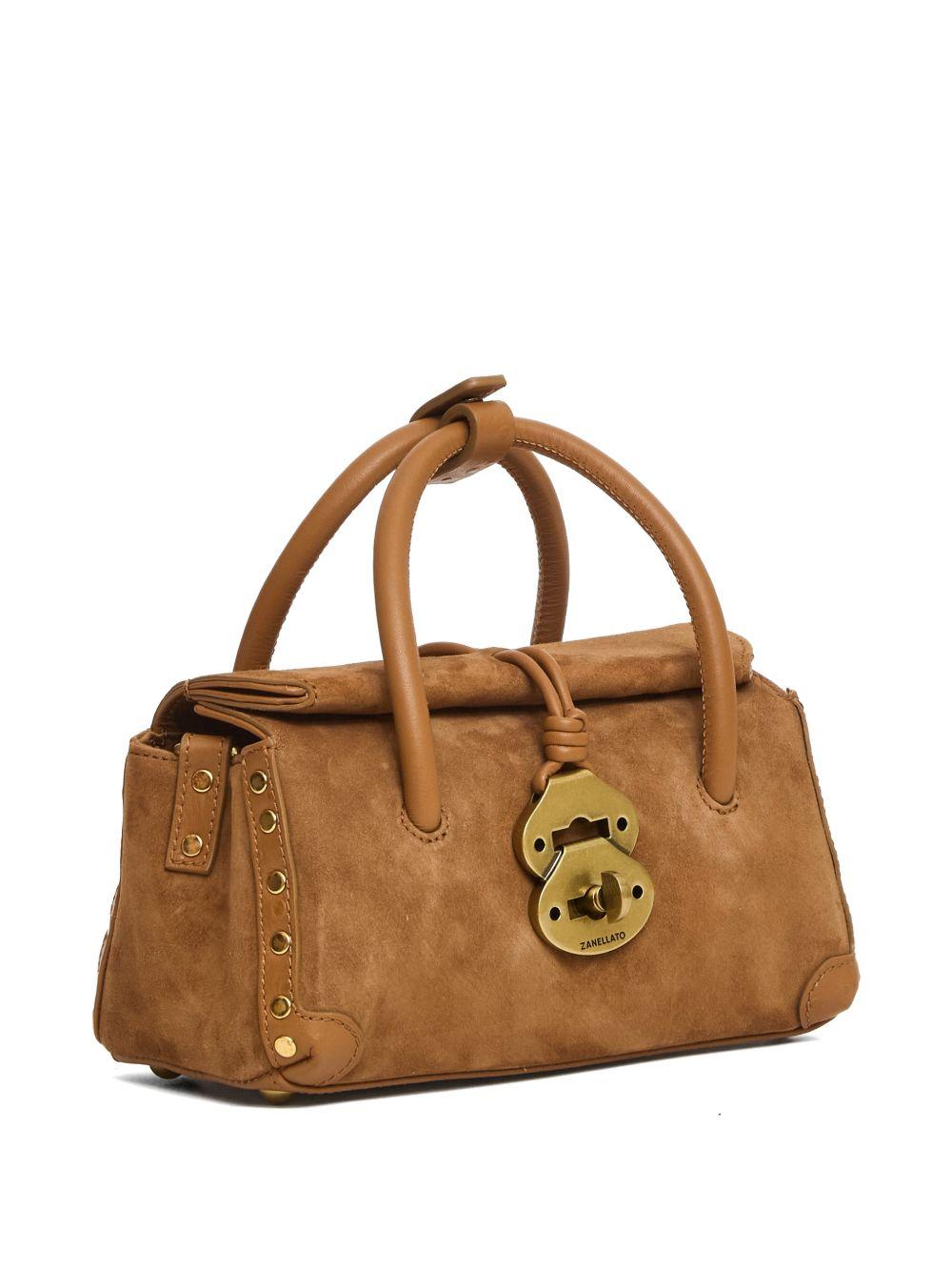 ZANELLATO Borsa tote zashmere & catus baby suede 