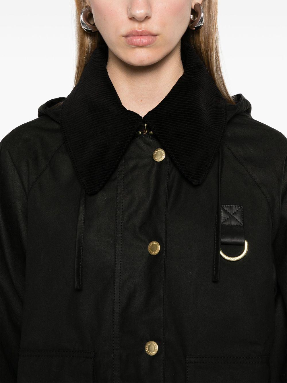 BARBOUR Giacca 'Reighton' in cotone nero 