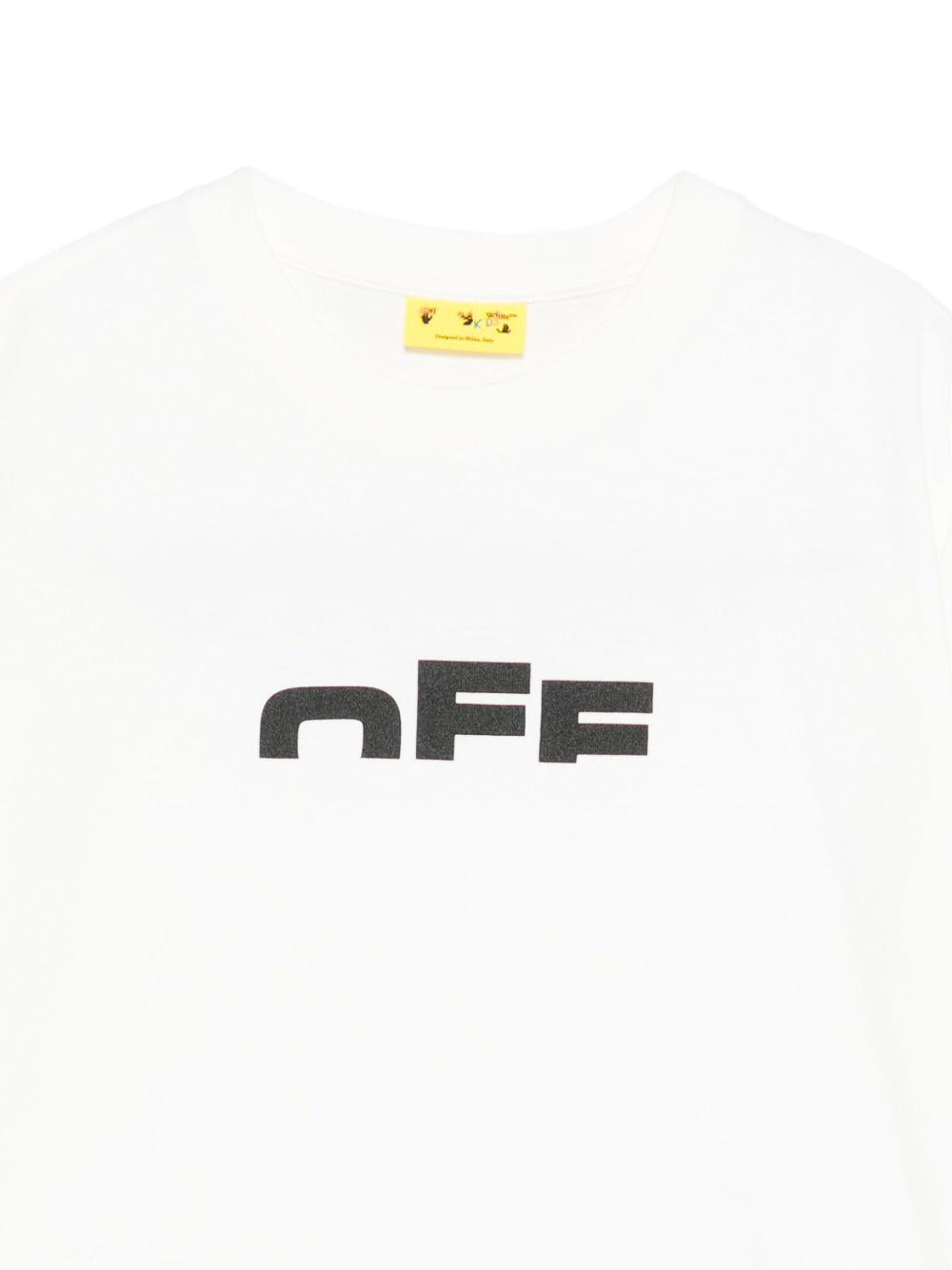 OFF WHITE T-shirt in cotone con stampa 