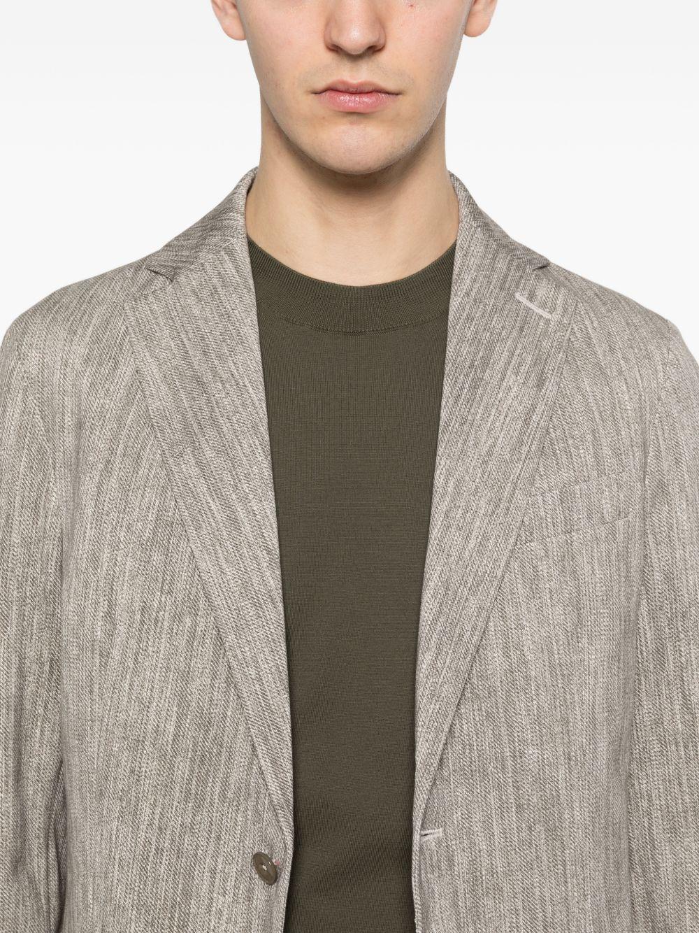 CIRCOLO 1901 Giacca Scrub monopetto in cotone beige con tasche 