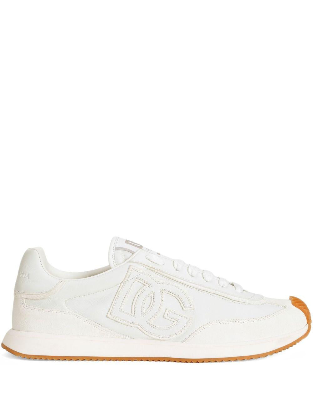 DOLCE e GABBANA Sneakers in pelle bianca 