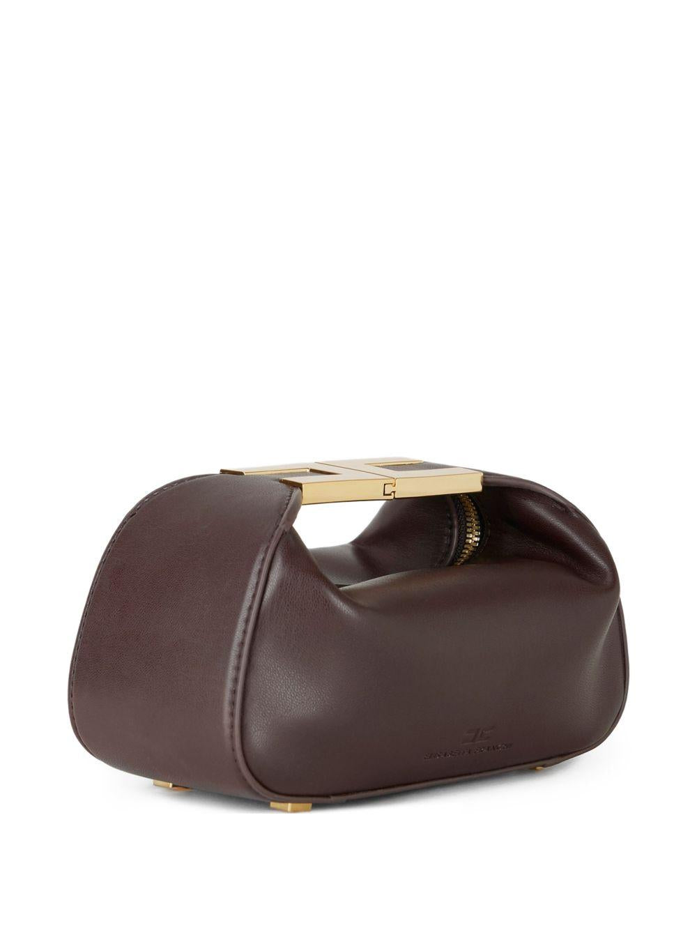 ELISABETTA FRANCHI Borsa Hobo con manico gioiello 