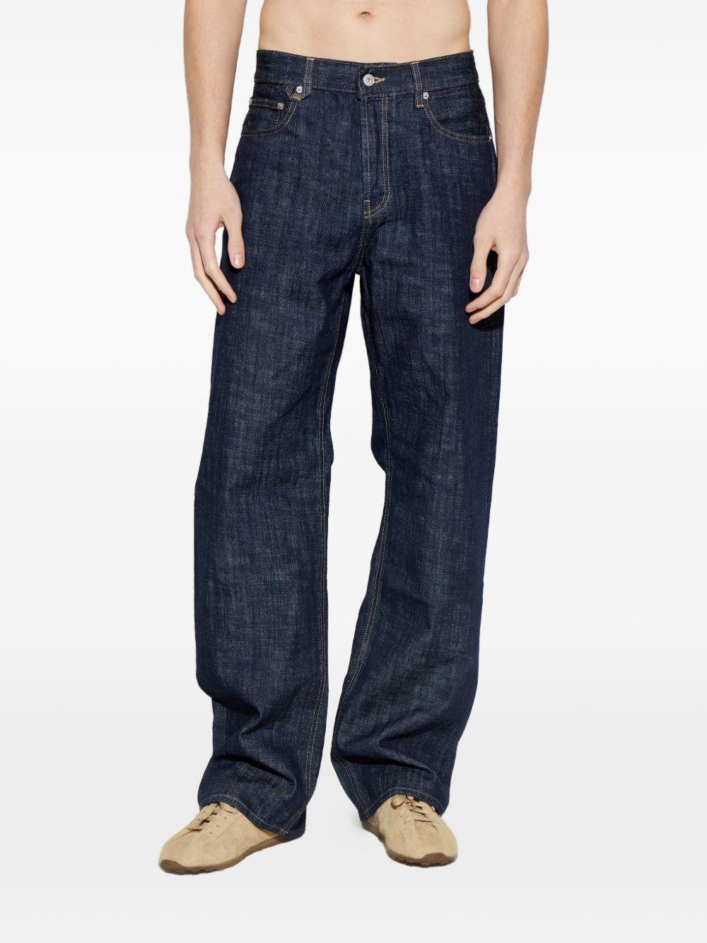 JACQUEMUS Jeans Nimes in blu denim scuro 