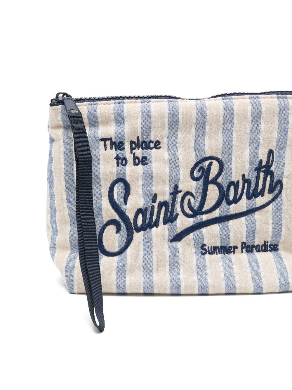MC2 SAINT BARTH Pochette Aline in cotone a righe 