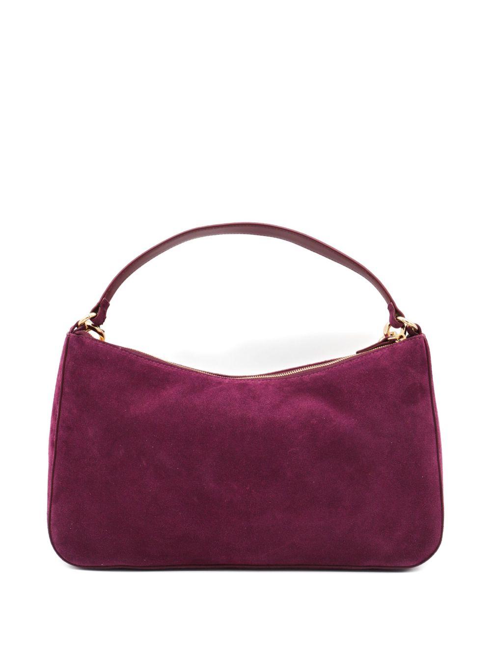 TWINSET Borsa hobo Liliane in pelle scamosciata bordeaux 