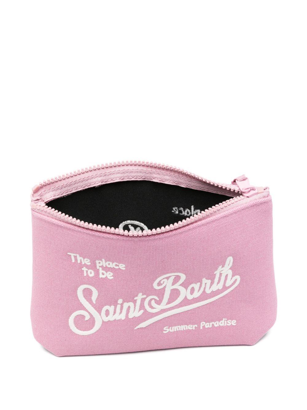 MC2 SAINT BARTH Pochette Rosa Aline Canvas 