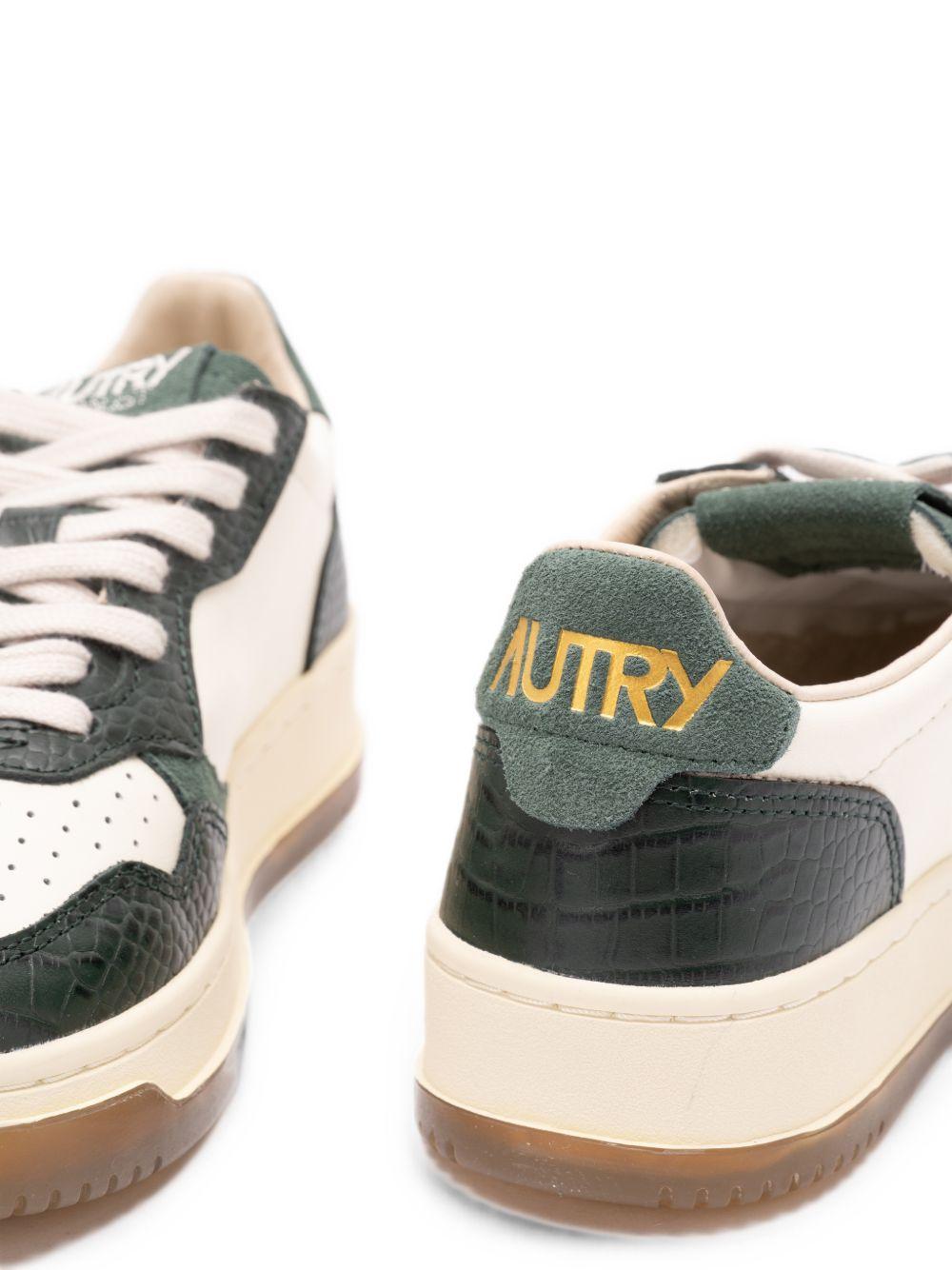 AUTRY Sneakers Medalist con dettagli effetto coccodrillo 