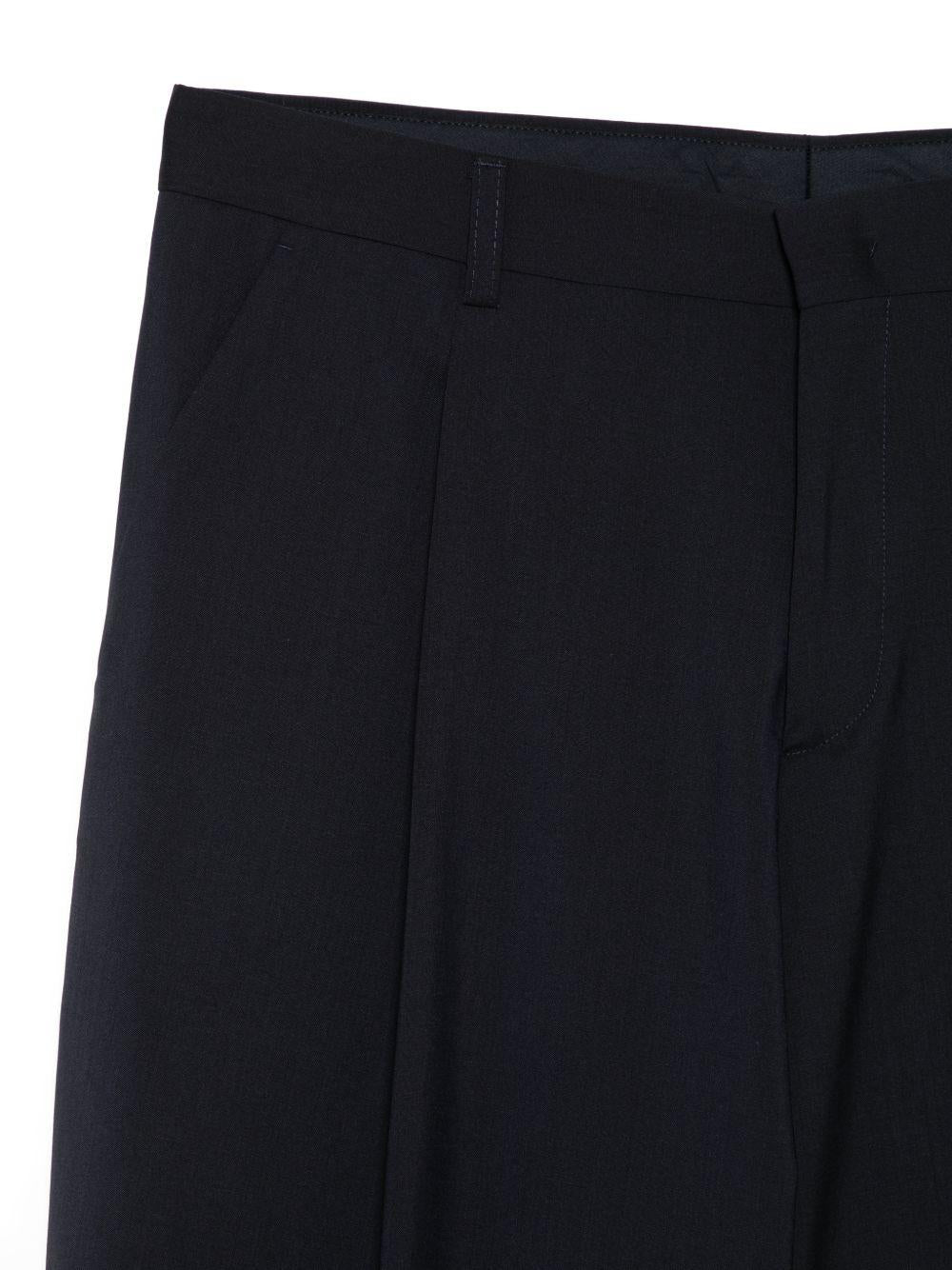 BE ABLE Pantaloni in cotone blu scuro con passanti per cintura 