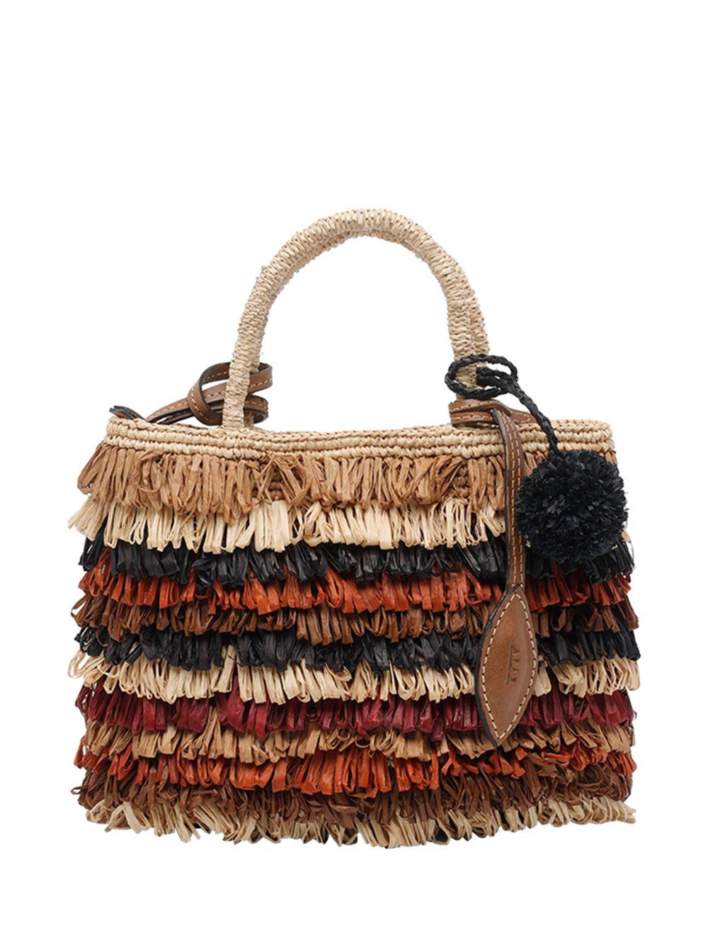 AFAR Borsa tote Small Keisha in rafia 