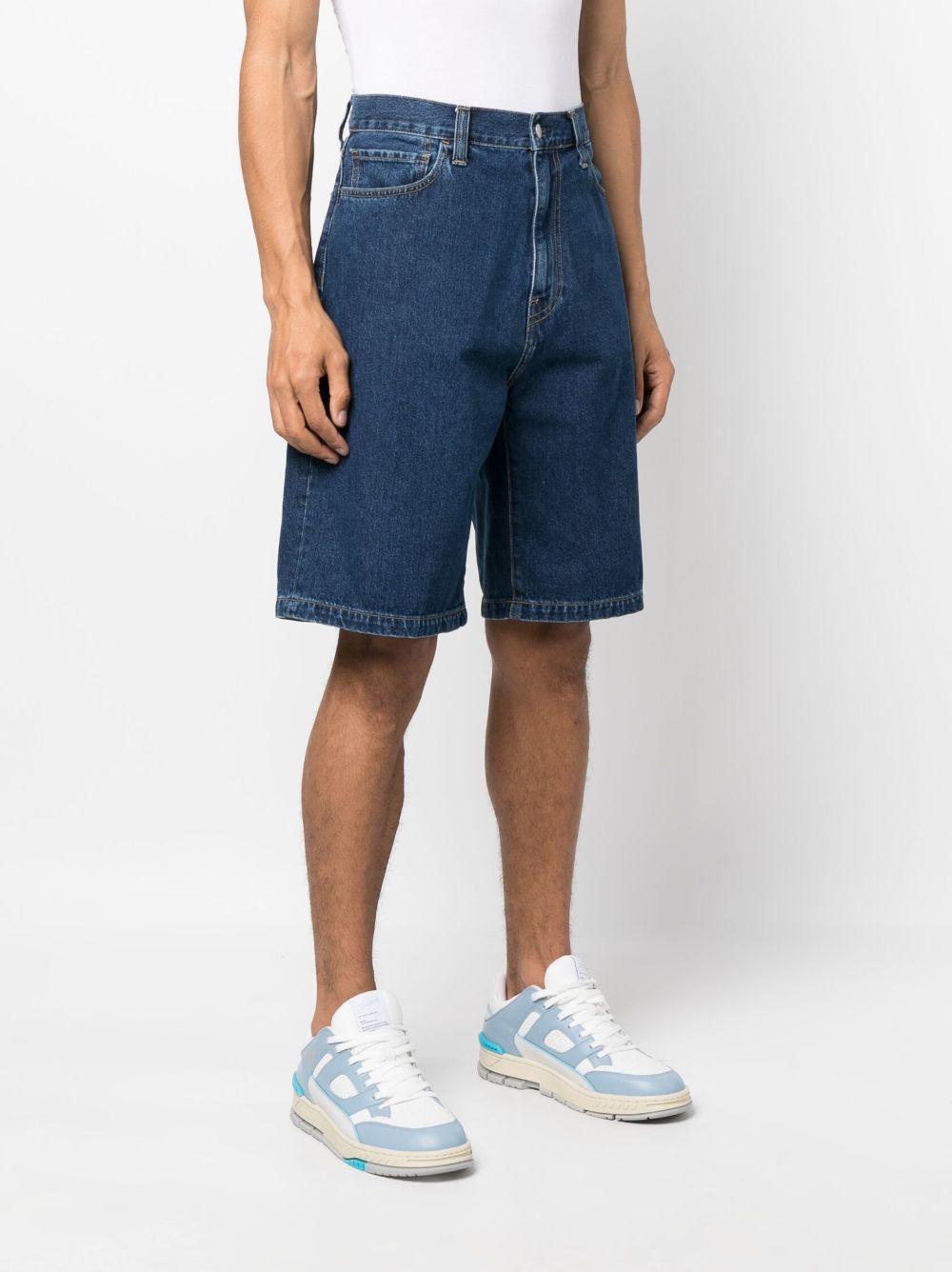 CARHARTT WIP Bermuda in jeans di cotone blu scuro 