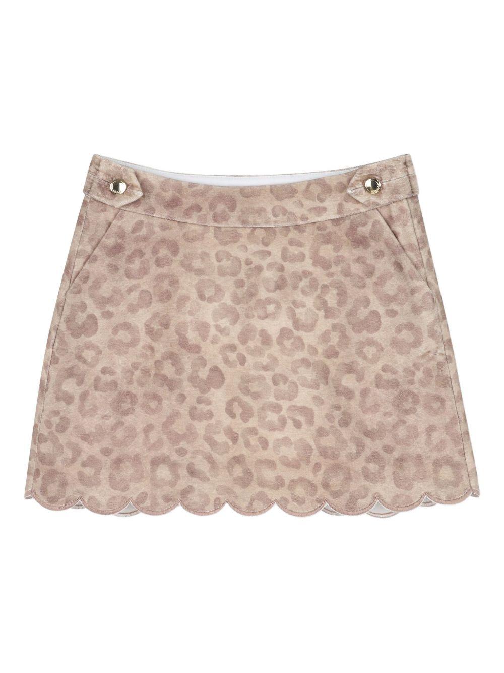 CHLOE Minigonna leopardata 