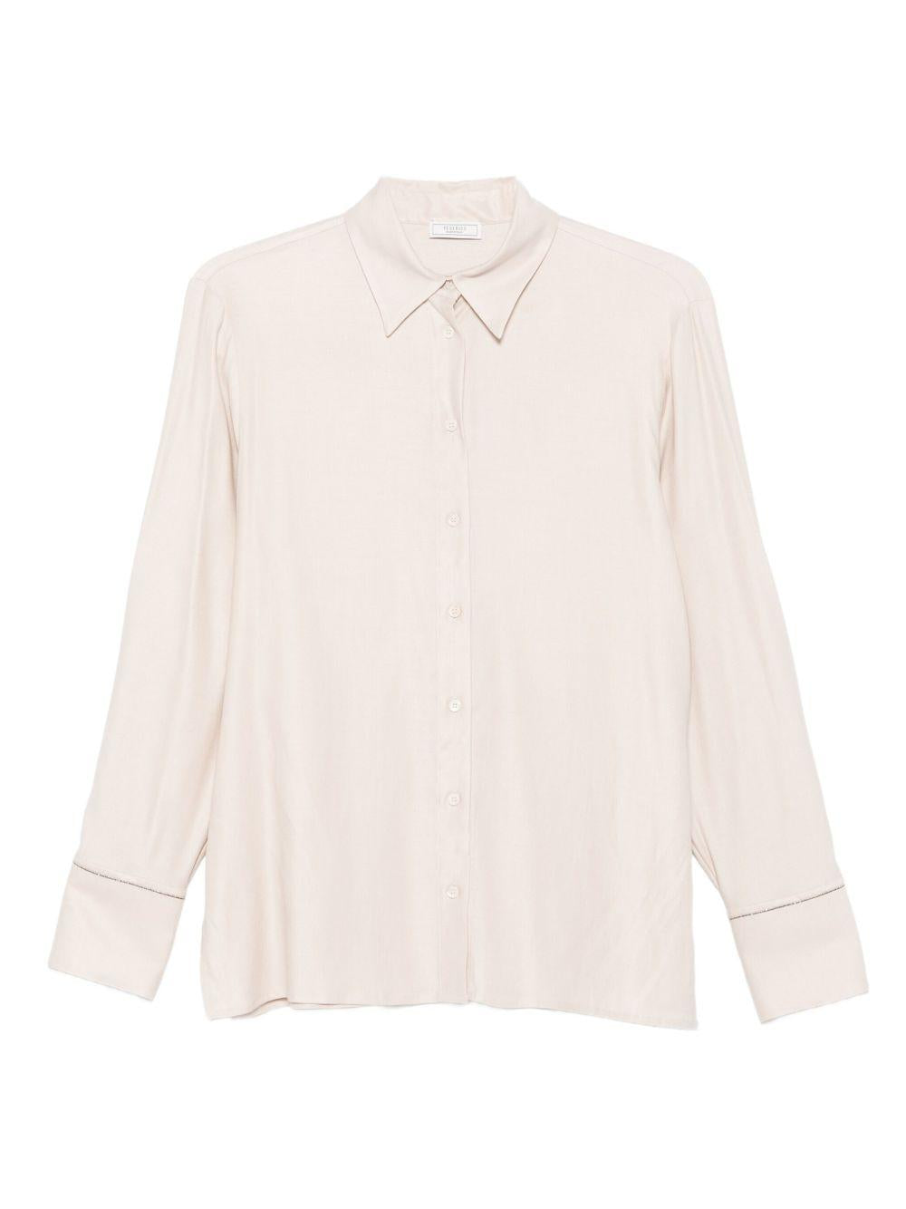 PESERICO Camicia a maniche lunghe beige chiaro 