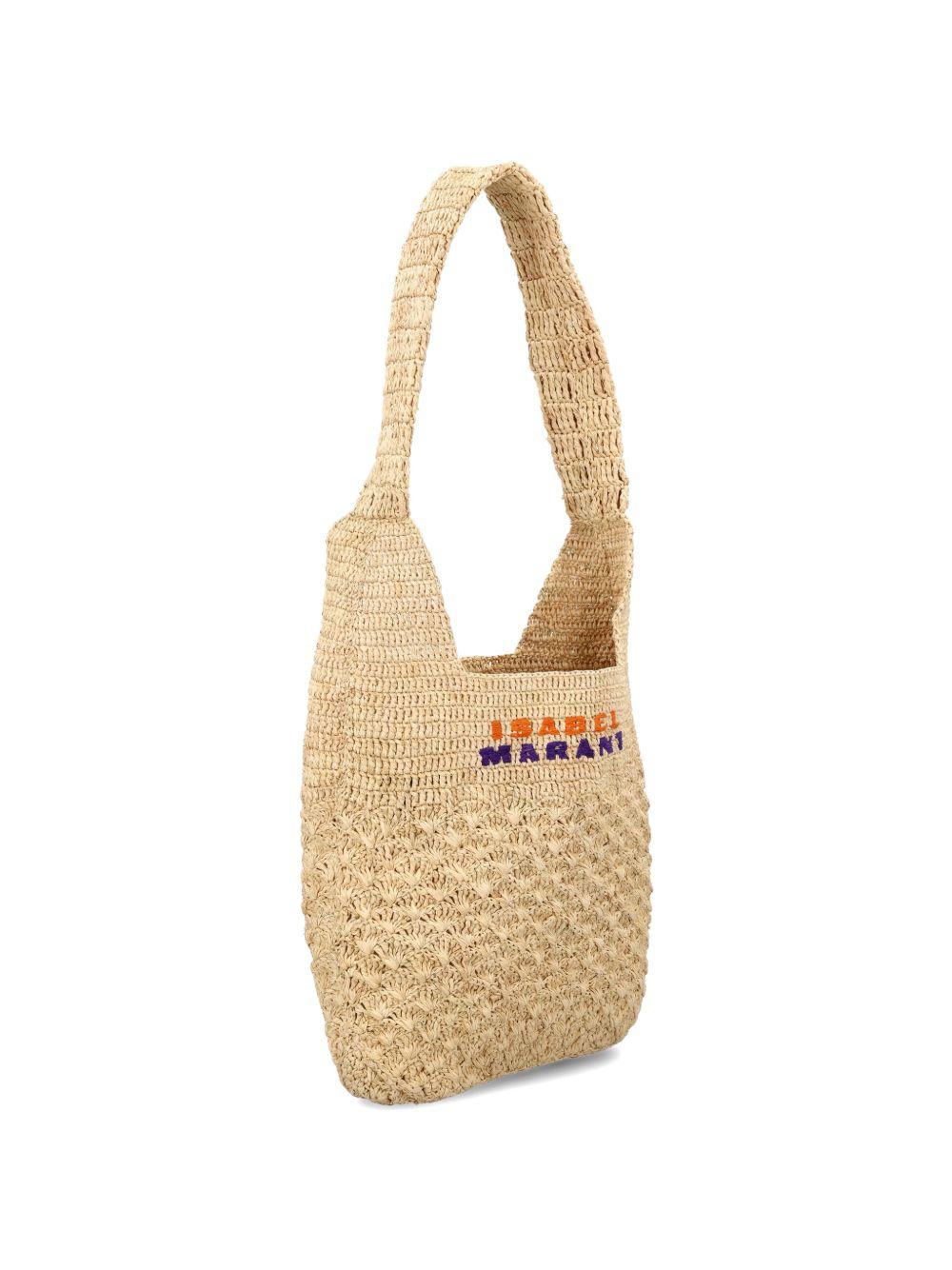 ISABEL MARANT Borsa a spalla Praia in rafia 