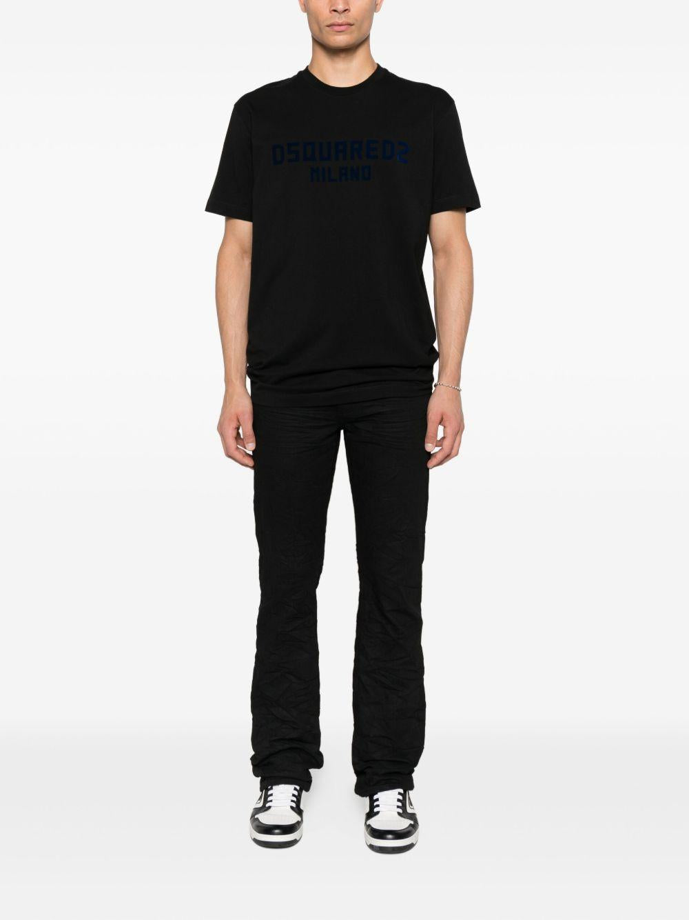 DSQUARED2 T-shirt girocollo nera 