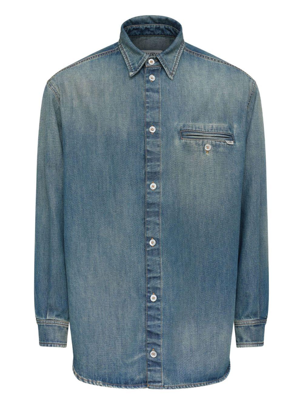 MM6 MAISON MARGIELA Camicia in denim con tasca 