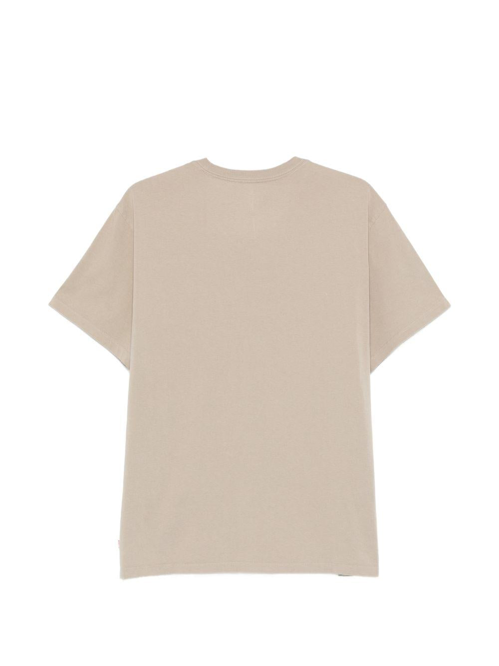LEVIS T-shirt in cotone beige a maniche corte 