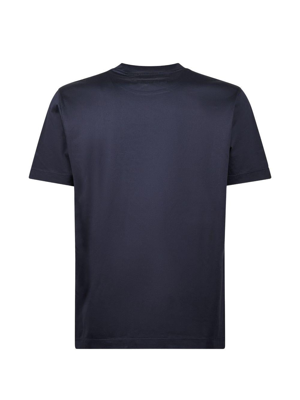 CP COMPANY T-shirt blu scuro con logo 