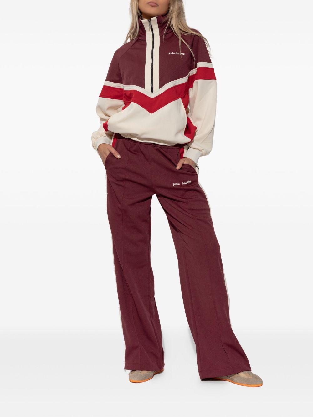 PALM ANGELS Pantaloni sportivi bordeaux 