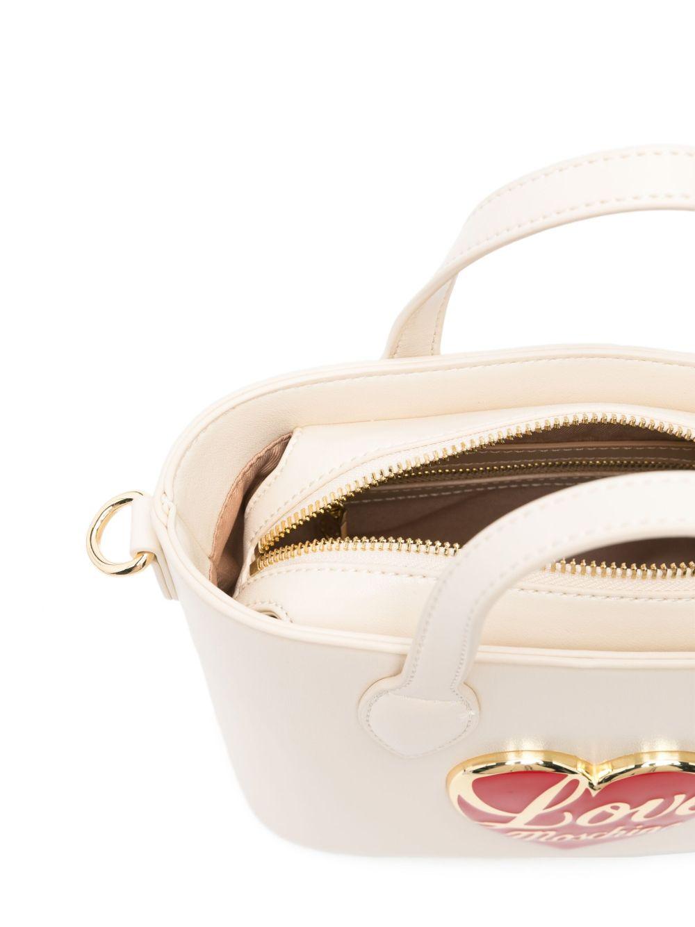 LOVE MOSCHINO Borsa a mano con lettering dorato 