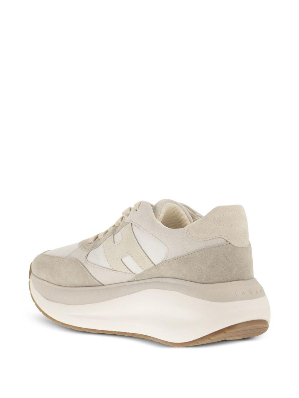 HOGAN Sneakers H714 beige e grigio 