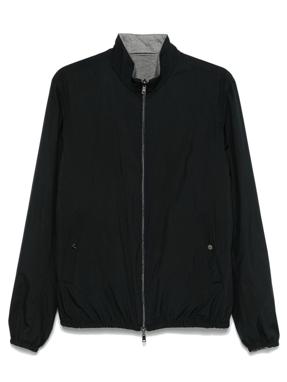 HERNO Giacca con zip blu navy 