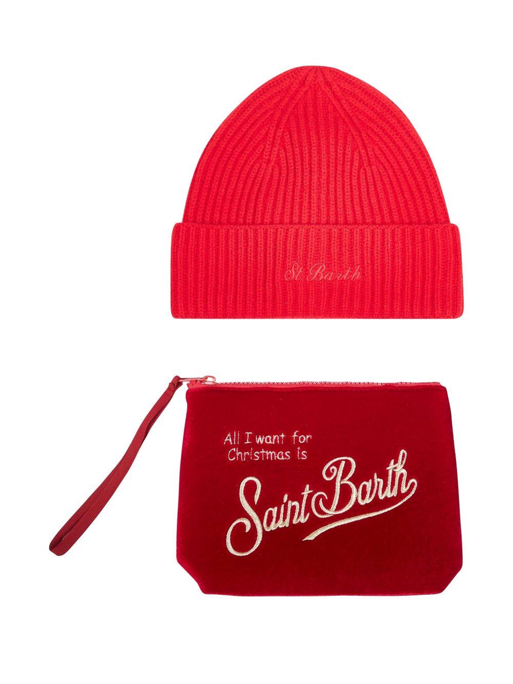MC2 SAINT BARTH Christmas set con clutch e cappello 