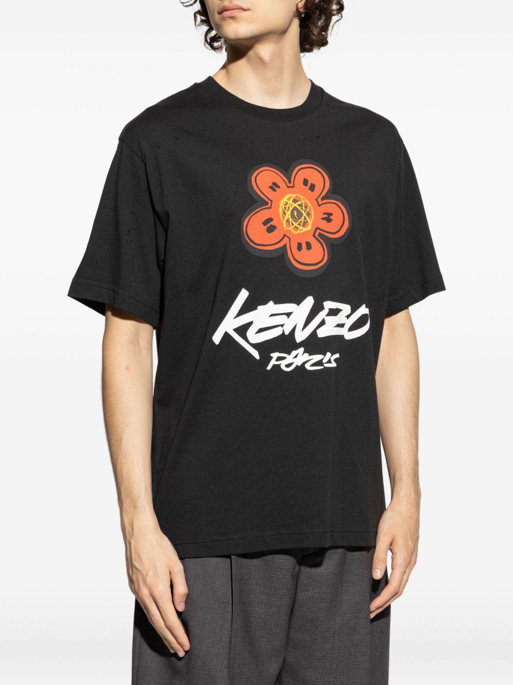 KENZO T-shirt girocollo con stampa 
