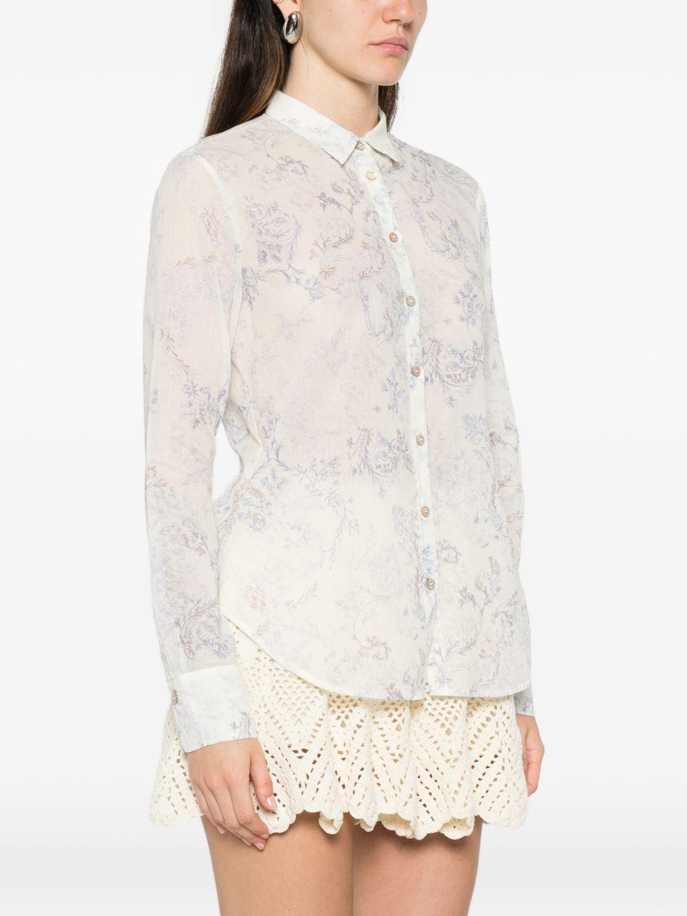 FORTE FORTE Camicia in cotone fantasia 