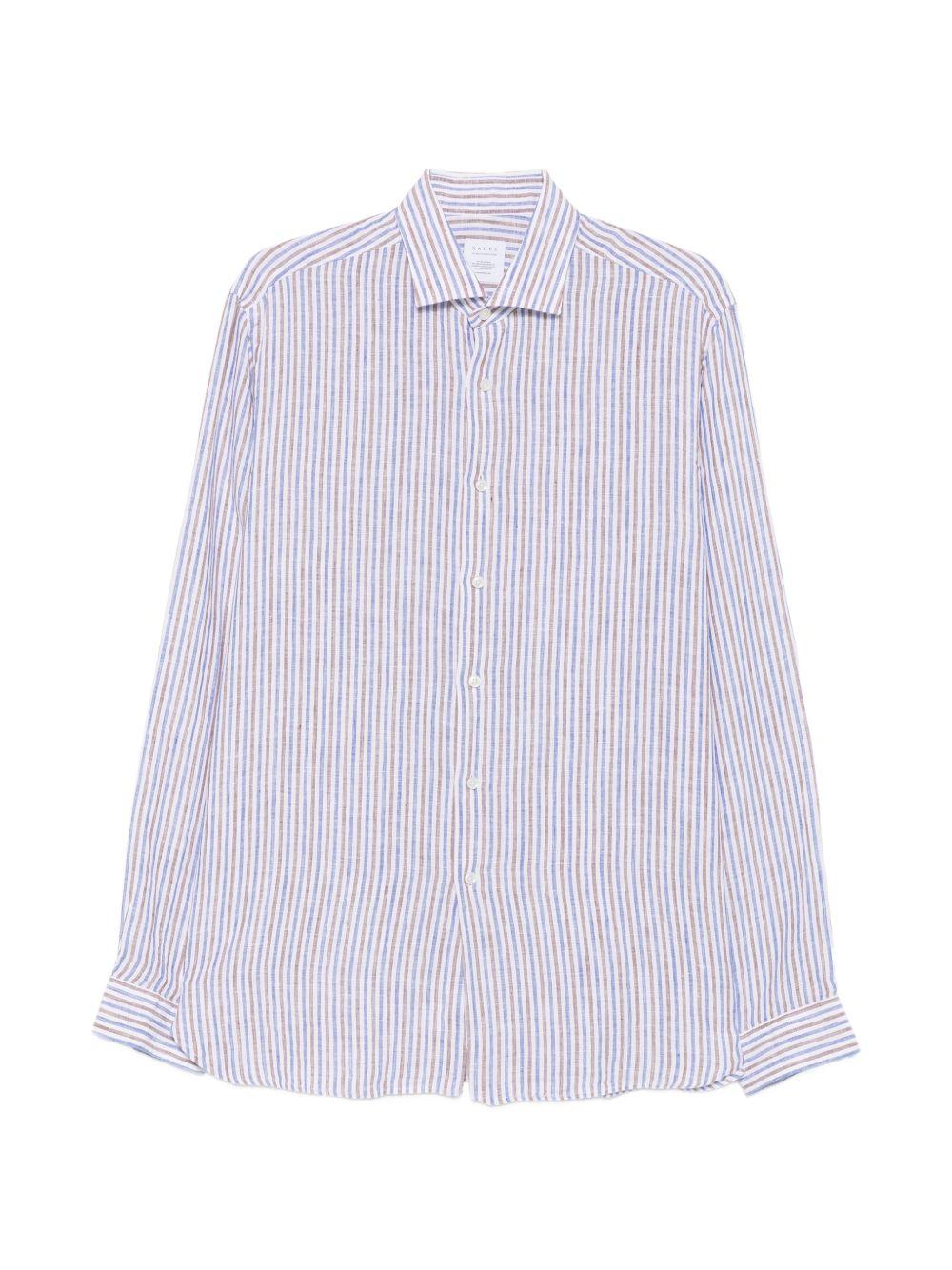 XACUS Camicia a righe in lino 