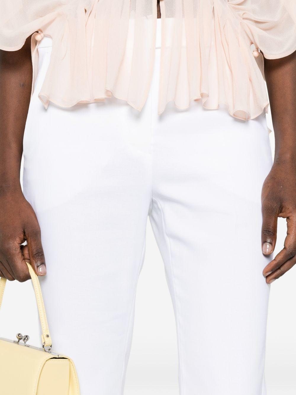 MAX MARA Pantaloni Cecina in cotone bianco 