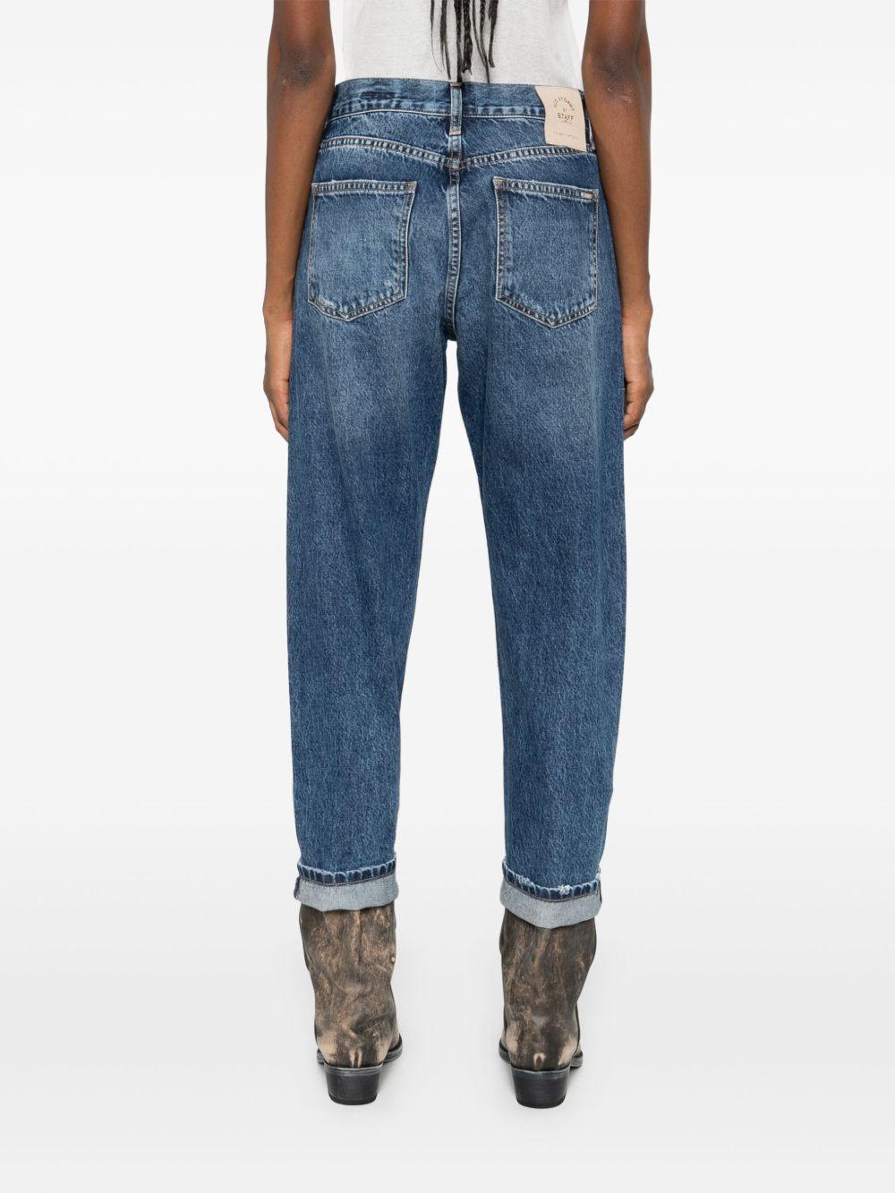 STAFF Jeans denim Ashley in cotone blu 