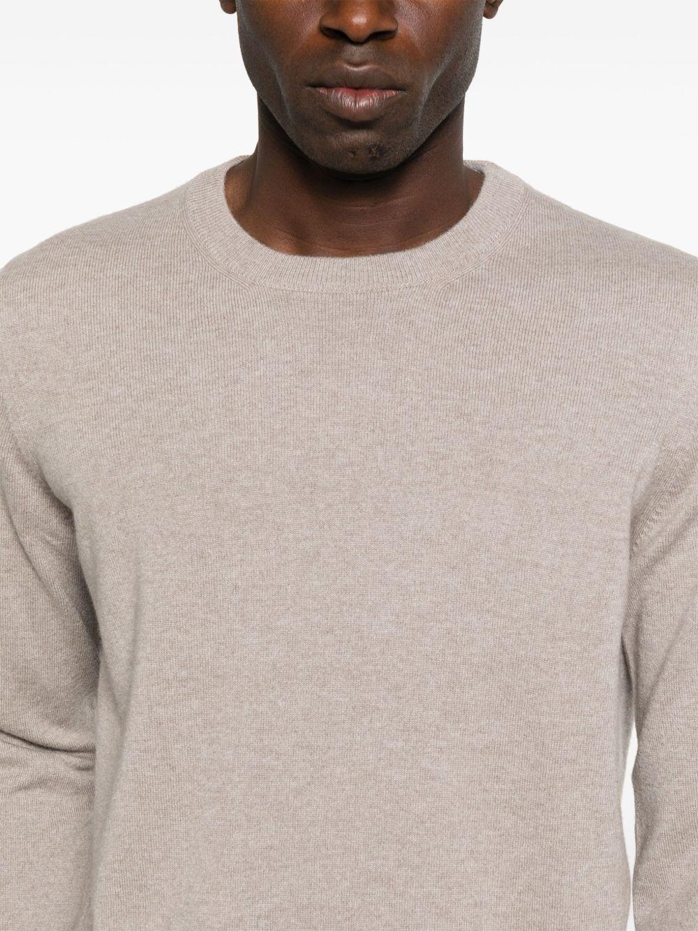 BRUNELLO CUCINELLI Maglia girocollo in cashmere grigio 